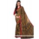 Competent Faux Crepe Multi Colour Print Work Printed Saree