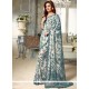 Intriguing Print Work Faux Georgette Printed Saree