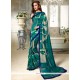 Outstanding Faux Georgette Print Work Printed Saree