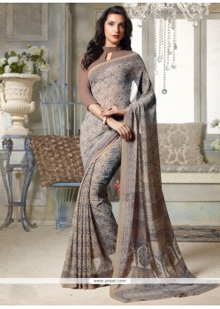 Resplendent Faux Georgette Printed Saree