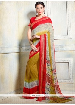 Prime Print Work Multi Colour Printed Saree