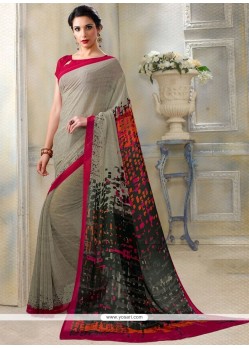 Aesthetic Print Work Printed Saree