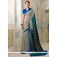 Sparkling Print Work Faux Georgette Printed Saree