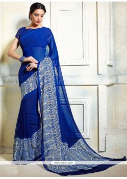 Delectable Print Work Printed Saree