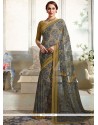 Sorcerous Multi Colour Faux Georgette Designer Ready Pleated Saree