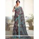 Suave Faux Georgette Multi Colour Print Work Printed Saree