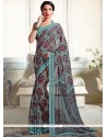 Suave Faux Georgette Multi Colour Print Work Printed Saree