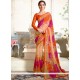 Mesmeric Faux Georgette Abstract Print Work Printed Saree