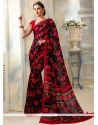 Prodigious Faux Georgette Multi Colour Abstract Print Work Printed Saree