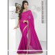 Affectionate Chiffon Satin Magenta Stone Work Classic Designer Saree