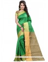 Modernistic Weaving Work Cotton Silk Traditional Saree