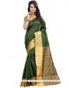 Customary Cotton Silk Weaving Work Traditional Designer Saree