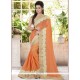 Subtle Patch Border Work Faux Georgette Classic Designer Saree