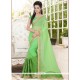 Deserving Faux Georgette Patch Border Work Classic Saree