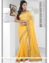 Imperial Yellow Classic Saree