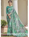 Urbane Print Work Faux Chiffon Printed Saree