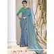 Titillating Abstract Print Work Printed Saree