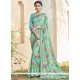 Auspicious Abstract Print Work Brasso Printed Saree