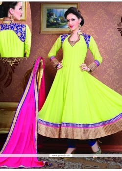 Perfect Green Anarkali Suit