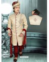 Sizzling Brown Brocade Sherwani