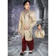 Astonishing Brown Brocade Sherwani