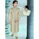 Striking Brown Churidar Sherwani