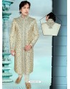 Striking Brown Churidar Sherwani