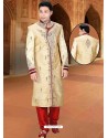 Eye-catching Cream Color Sherwani