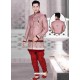 Flattering Brocade Pink Sherwani