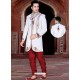 Incredible White Brocade Sherwani