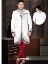 Incredible White Brocade Sherwani