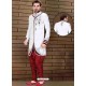 Classy Brocade White Sherwani