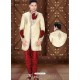 Incredible Cream Brocade Sherwani