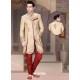 Flattering Brown Churidar Sherwani