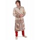 Striking Beige Churidar Sherwani For Groom