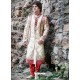 Astonishing Beige Churidar Sherwani For Groom