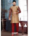 Royalist Brown Wedding Sherwani