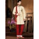 Incredible Cream Jacquard Sherwani