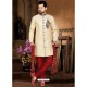 Desiring Cream Party Wear Sherwani