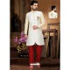 Mens Shantoon Cream Sherwani