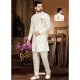 Mens White Art Silk Sherwani