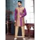 Awesome Purple Ghicha Silk Sherwani