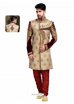 Groovy Multiple Colored Churidar Sherwani