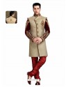 Awesome Brown Velvet Sherwani