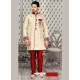 Incredible Cream Jacquard Sherwani