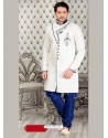 Eye-catching White Wedding Sherwani