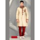 Royalist Beige Wedding Sherwani