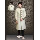 Astonishing Green Silk Sherwani