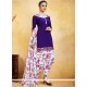 Superlative Fancy Fabric Print Work Punjabi Suit