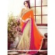 Enthralling Bembarg Zari Work Half N Half Saree